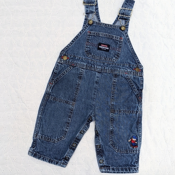 Vintage OshKosh denim overalls - Picture 1 of 4